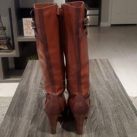 Cole Haan Nike Air Chestnut Leather Boots - Picture 3 of 3